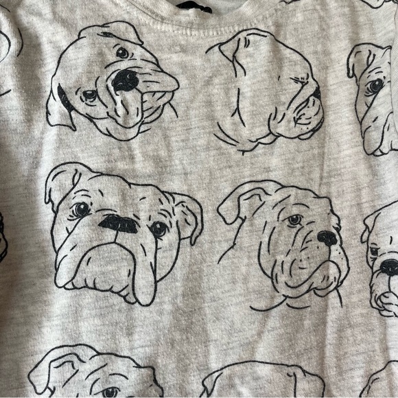 🌼 5/$25 Appaman Kids Bulldog Print Long Sleeve Tee | Size 4T | Gray Cotton Shirt - Picture 2 of 10